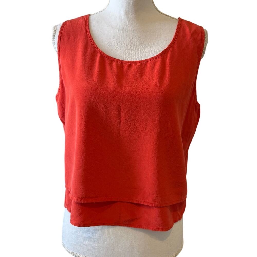 Vintage Apart Silk Sleeveless Camisole Top Paprika 14